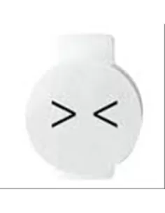 Sistema Gewiss gw20593 disco de cierre de flecha blanco